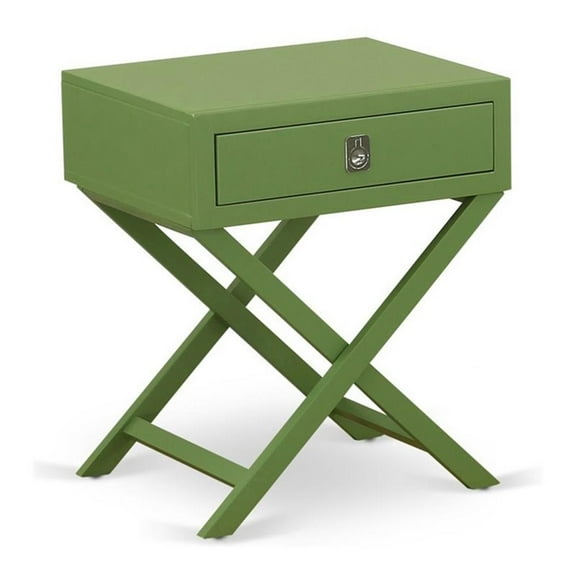 Pemberly Row 20" Wood Nightstand with Drawer in Clover Green