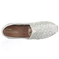 thumbnail image 2 of Womens TOMS Classic Slip-On Flats - Silver Crochet Glitter, 2 of 6