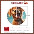 thumbnail image 2 of Balery Blue Sky Cute Dog Printed Christmas Tree Skirt , Merry Christmas Party Christmas Tree Decoration,Adjustable Tree Skirt-48", 2 of 6