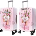 thumbnail image 3 of Travel Luggage Cover Suitcase Girl Protector Storage Fits 18-32 Inch Luggage Flower Luggage Protector Wheel Covers Patterned Travel with Pocket Elastic Luggage Anti-scratch Suitcase Cover S, 3 of 6
