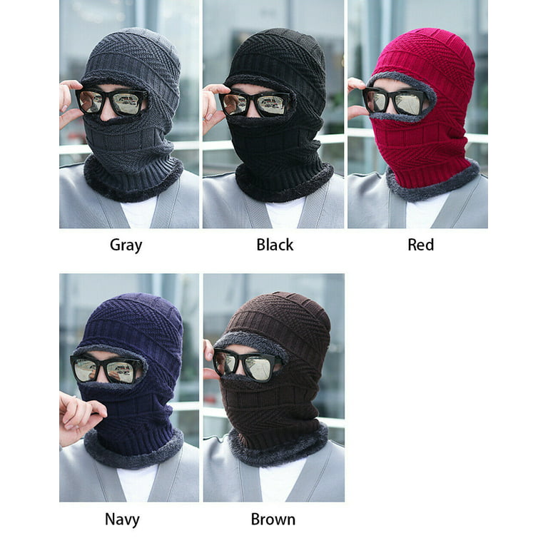 Balaclava Beanie Motorcycle Cycling Hood Hat Face Mask UV Wind Proof Cover  Knit