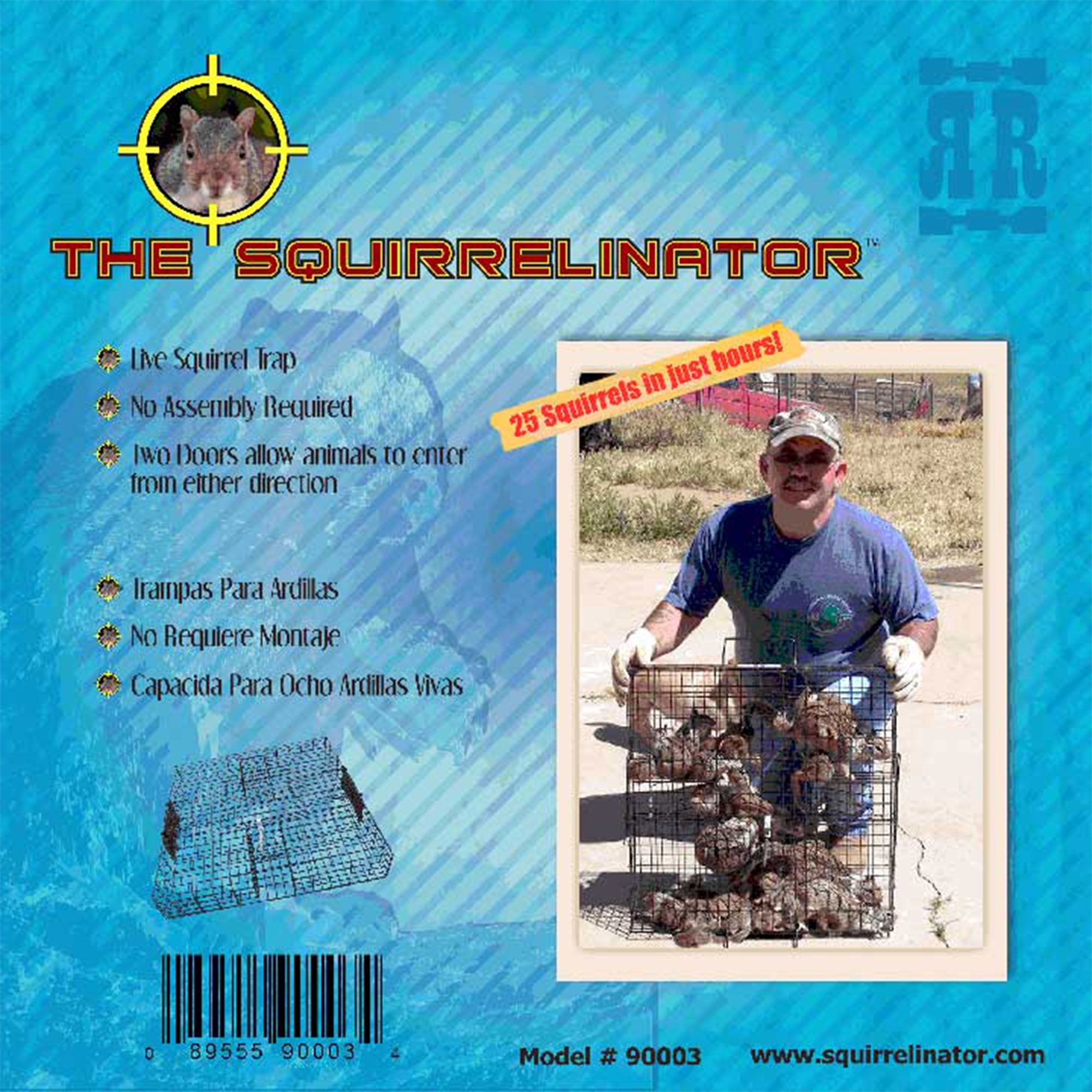 Rugged Ranch Squirrelinator Squirrel Chipmunk Metal 2 Door Trap Cage (4 Pack)