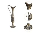 thumbnail image 6 of Fancyes Creative Flower Vase Crafts European Retro Vase for Office Study Room Indoor Bronze Color, 6 of 8