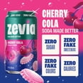 thumbnail image 2 of Zevia Zero Sugar, 0 Calorie Cherry Cola Soda, 12 fl oz (Pack of 24), 2 of 6
