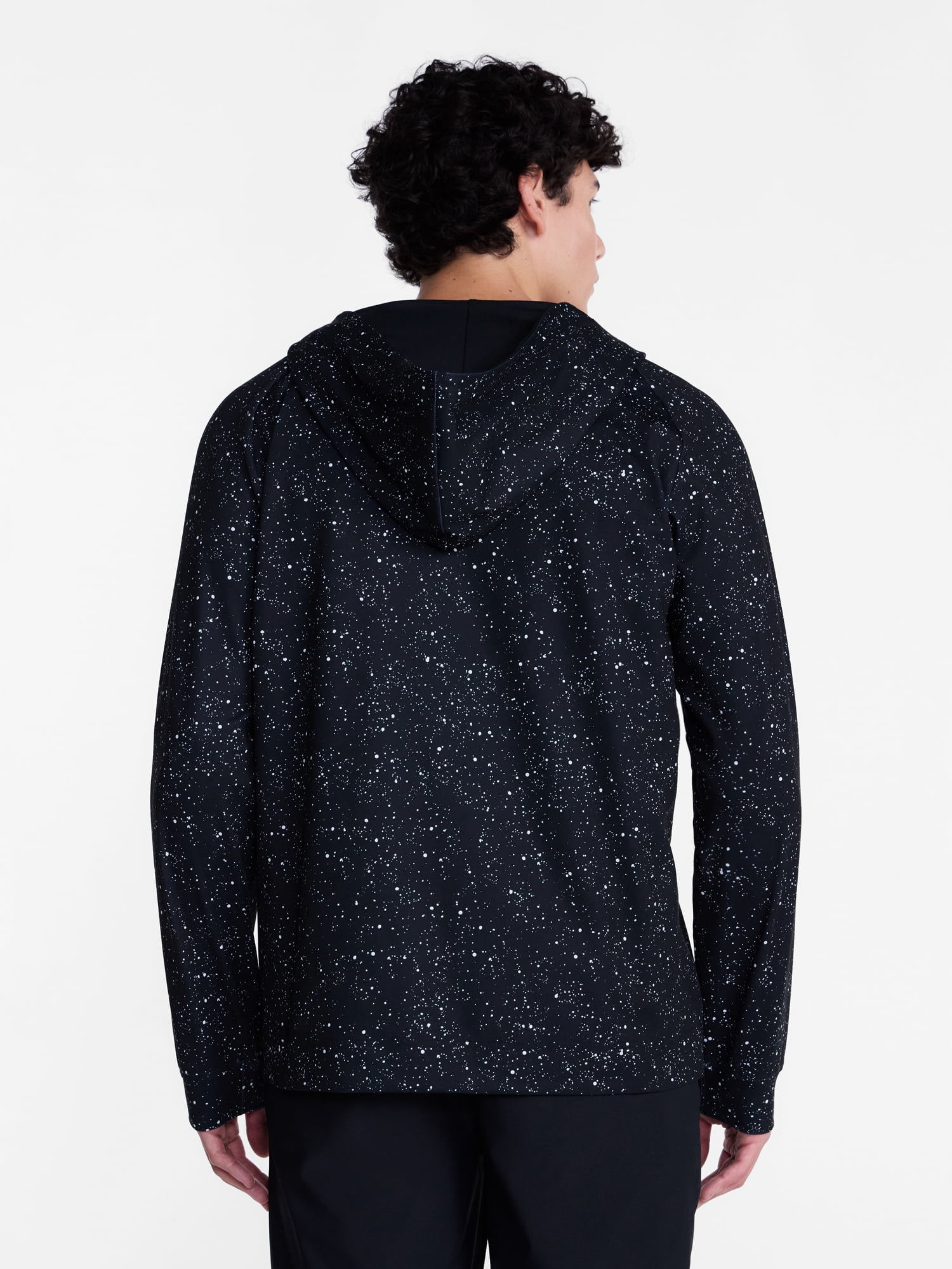 Birdie Bound Printed Golf Quarter Zip Hooded Layering Piece, Men's XS-5XL