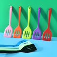 thumbnail image 3 of ACDANC 2026 New Silicone Spatula Slotted Tuner Spatula Non Stick Turners Kitchen Rubber Spatulas Cooking Utensils Non Scratch Cookware for Fish Eggs Omelette Pancakes Wok and More, 3 of 6