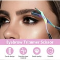 thumbnail image 7 of Eyebrow Trimmer Scissor, 2-in-1 Professional Eyebrow Scissors with Comb, Stainless Steel Precision Eyebrow Cutter Hair Removal Makeup Tool for Women and Men, 7 of 7