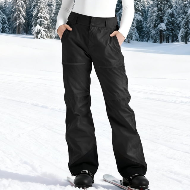 Cameland Pantalon de Ski en Molleton à Poches Colorées pour Femmes Pantalon de Mode pour Femmes
