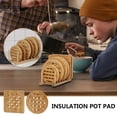thumbnail image 7 of KDFWDM Bamboo Trivets for Hot Dishes, Hot Pots and Pans, Heat Resistant Large Coaster for Kitchen, Hot Pads, Kitchen Essentials, Kitchen Decor for Table & Countertop, 7 of 7