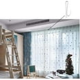 thumbnail image 4 of GANGTU 50-Pack Stainless Steel Curtain Pin Hooks, Heavy-Duty Metal Drapery Hooks for Window Curtains, Door Curtains and Shower Liners, Rust-Proof S-Hooks, Silver, 4 of 4