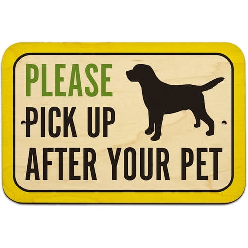 Please Pick Up After Your Pet Sign - Walmart.com