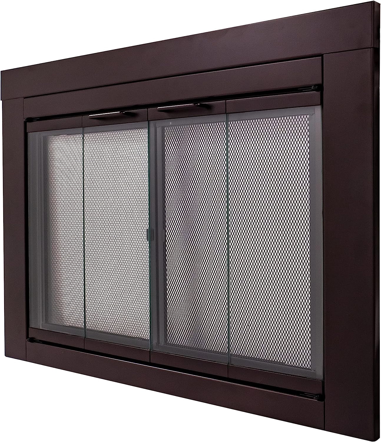 Pleasant Hearth Ascot Collection Fireplace Glass Door, Oil Rubbed Bronze, Small