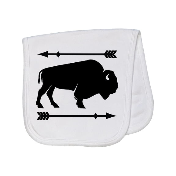 Inktastic Buffalo Cute Animal Western Baby Burp Cloth