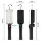 thumbnail image 2 of Luz de trabajo LED, luz de trabajo COB recargable con base magnética y gancho, giratorio, cable USB, linterna alimentada por batería para iluminación del lugar de trabajo, reparación de auto, 2 of 5