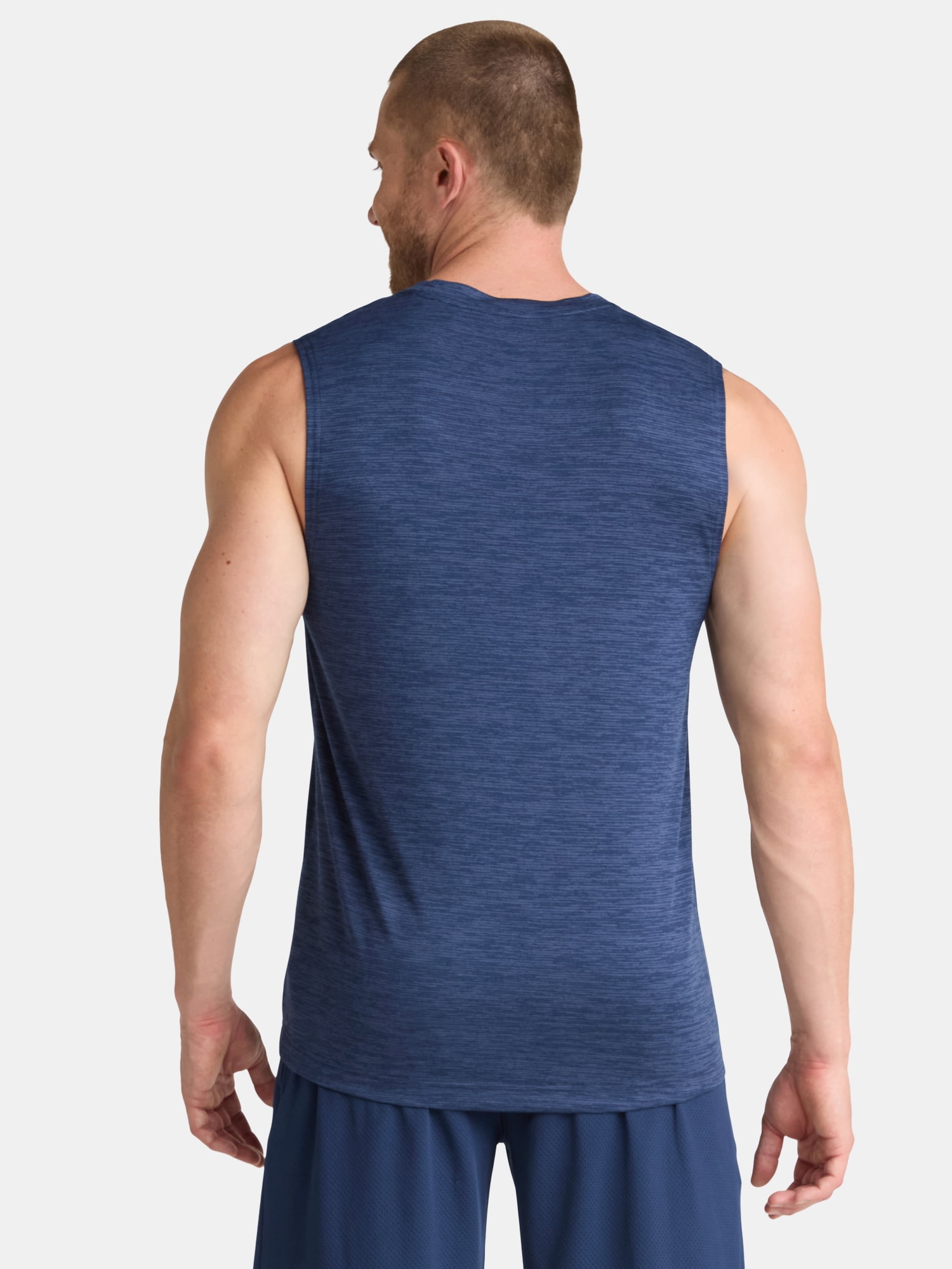 Athletic Works Men's & Big Men's Jersey and Space Dye Muscle Tee, Sizes XS-5XL