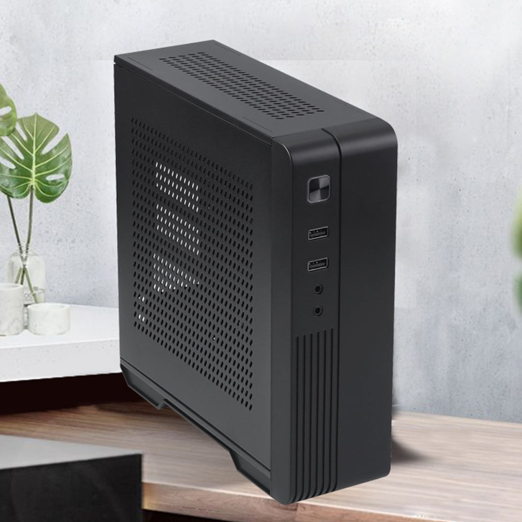 MX02 Mini PC Chassis Mini ITX Chassis HTPC PC Case Support 2.5in Solid Disk Enhances Heat Dissipation and Space Saving