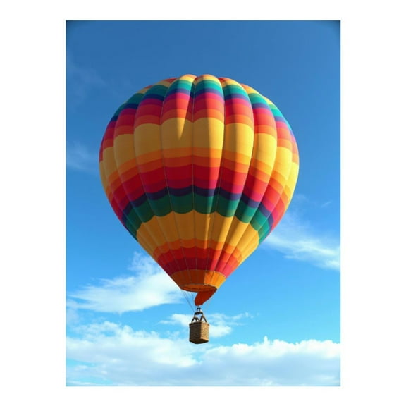 Diamond Art Kit for Adults, Bright Colorful Hot Air Balloon Sky Diamond Painting for Adults Beginners, 5D DIY Diamond Art Painting Kits, Colorful Diamond Painting Craft for Home Decor 12x16