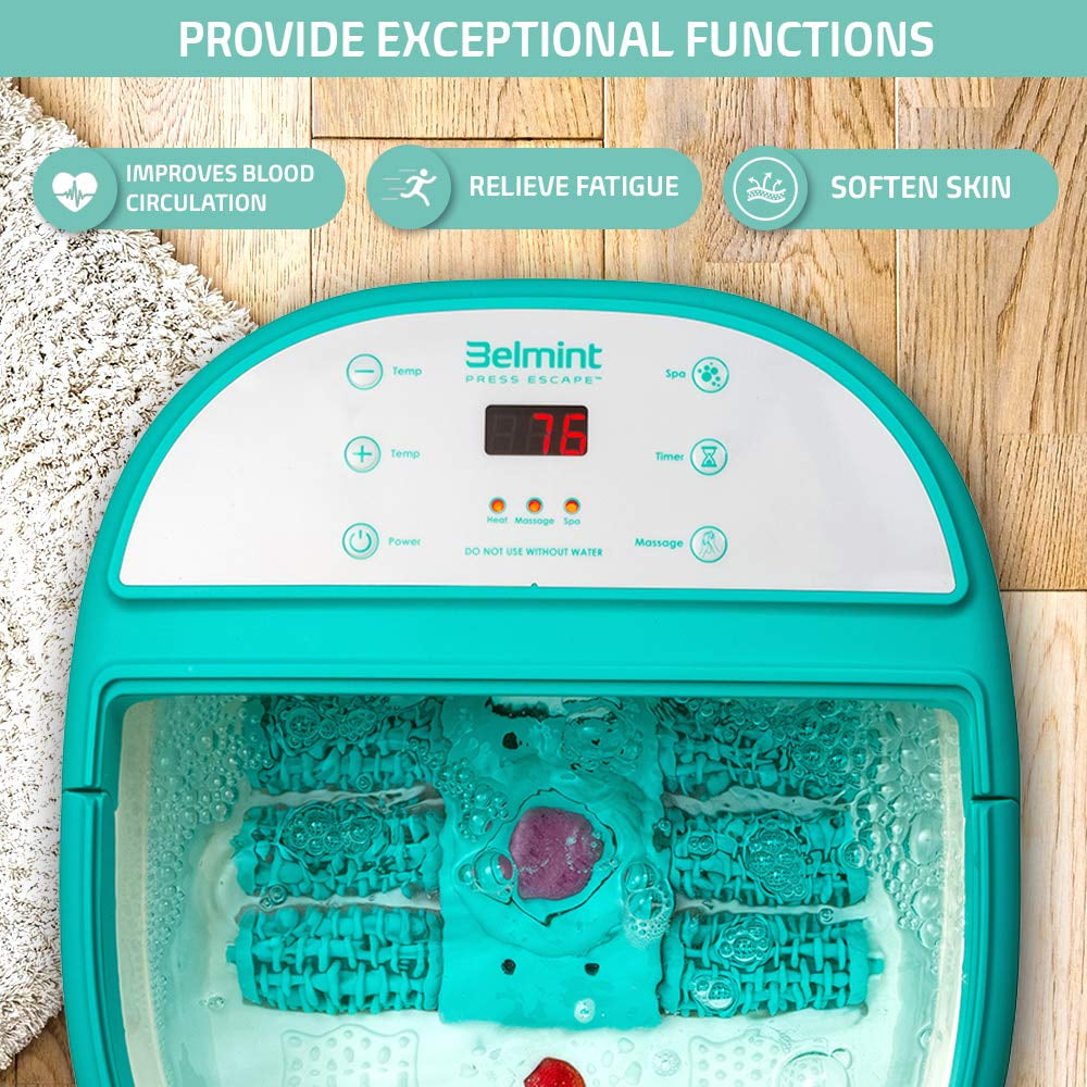 Foot Spa Bath Massager with Heat Feet Soaking Tub Features 6 Pressure