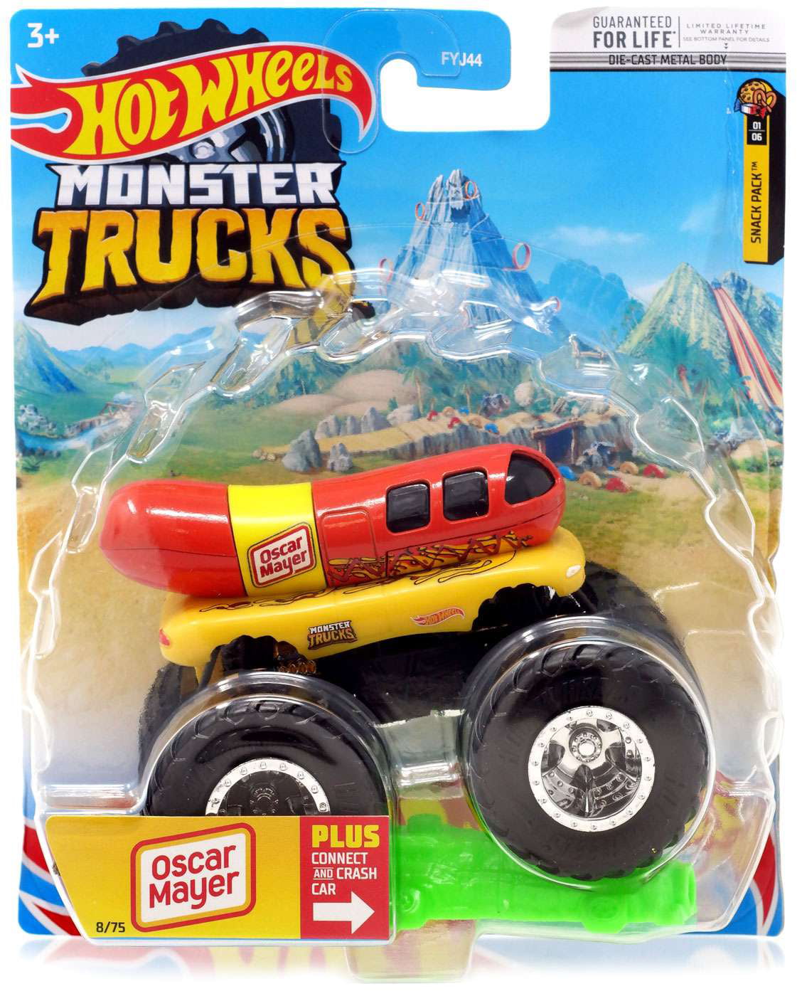 Hot Wheels Monster Trucks 1:64 Scale Oscar Mayer Includes Connect and Crash  Car, 1 - Kroger