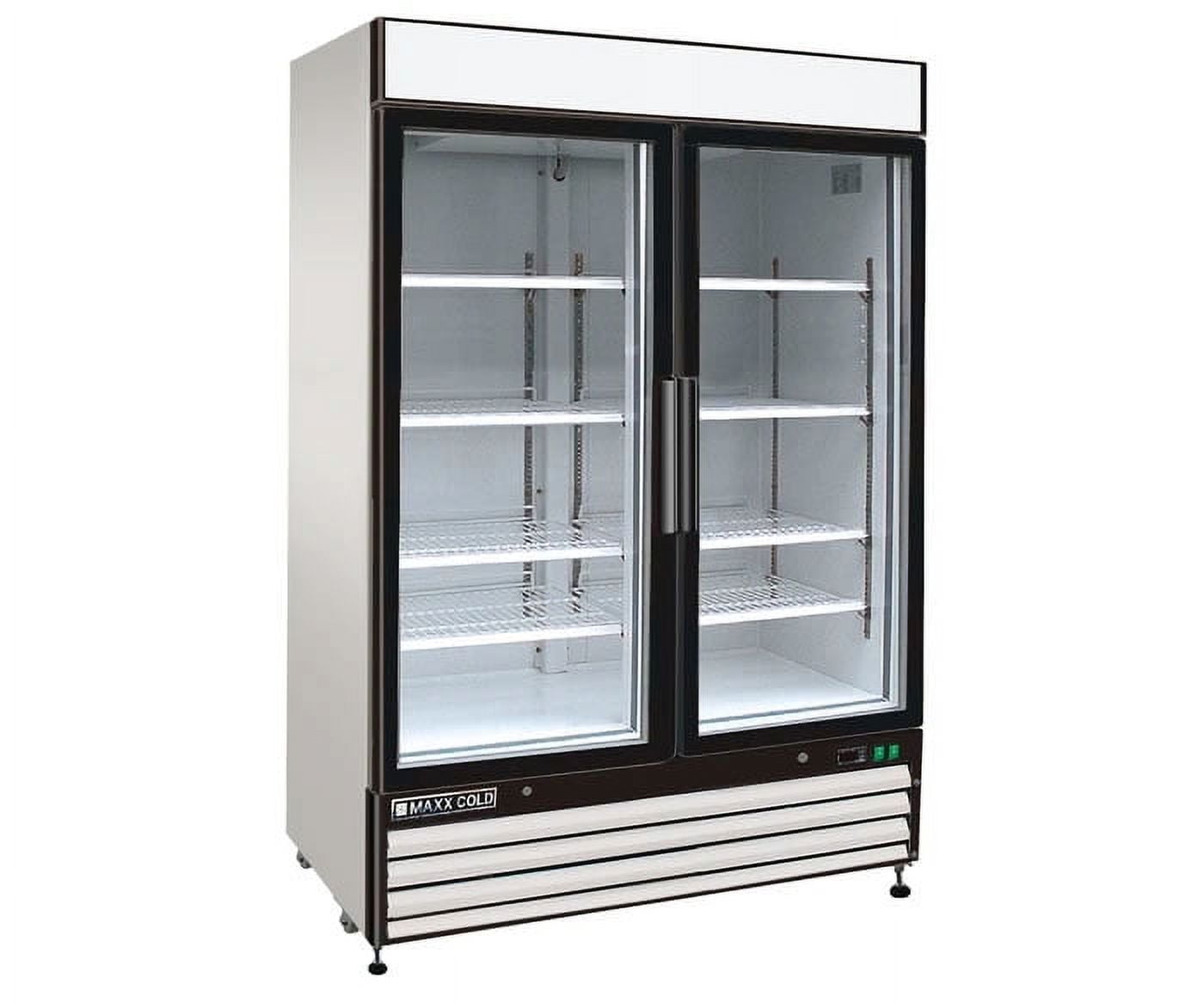 Maxx Cold Double Glass Door Ice Merchandiser Freezer, 54", 48 cu. ft. Capacity, in White (MXM2-48FHC)