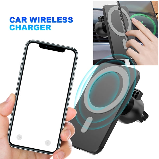 Cargador Inalámbrico Magnético para Coche Duradero Carga Rápida 15W IPhone 15 Pro