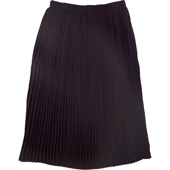 Eileen Fisher Falda a media pierna con pliegues de cuchillo para mujer, Púrpura, 6