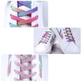 thumbnail image 6 of AURARMLET 7 Pairs of Shoe Laces for Sneakers with Metal Buckle Silver Color for Children, 6 of 8