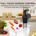 thumbnail image 4 of Vacuum Sous Vide Cooker LCD Touch Digital Display Immersion Circulator Accurate Cooking Waterproof Slow Cooker A US Plug, 4 of 6