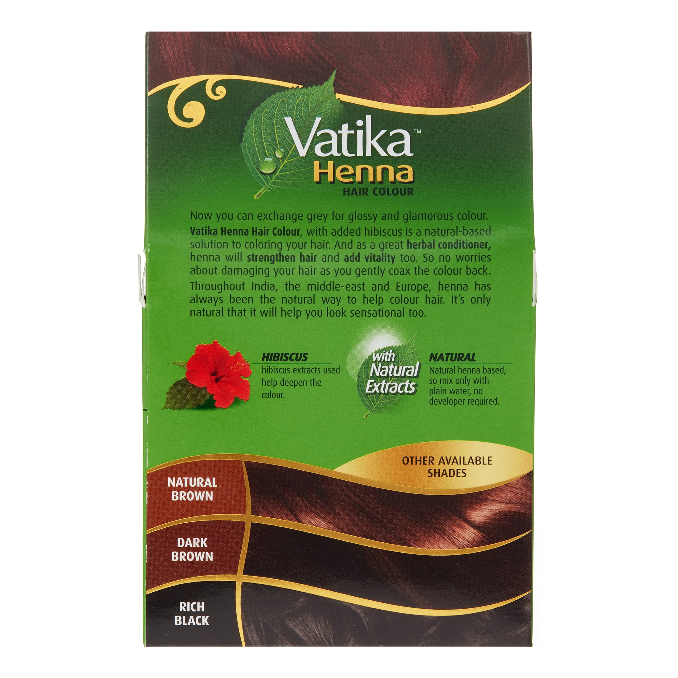 Dabur Vatika Henna Burgundy Hair Colour Amonia Free 60g | lupon.gov.ph