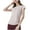 Pink, variant on Women's Short Sleeve Crop Shirt Zip Up Workout Running Pullover Tops Comfortable Athletic Gym Yoga Jackets