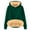 Dark Green, variant on Women's Lined Hoodie Winter Warm Thermal Heavyweight Solid Color Pullover Thicken Sweatshirt Tops with Pockets(Beige,4XL)