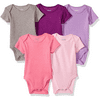 Hanes unisex-baby Ultimate Baby Flexy 5 Pack Short Sleeve Bodysuits