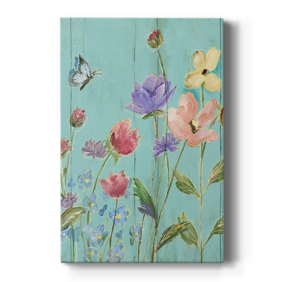 Wildflower Flutter III Premium Gallery Wrapped Canvas - Ready to Hang