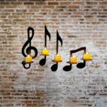 thumbnail image 5 of Wall Candle Holder Durable European Home Candlestick Note Modeling Creative Office Music Note Candle Holder Home Decoration, 5 of 5