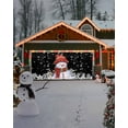 thumbnail image 4 of Garage Door Banner Cover 6 x 13 ft, Christmas Snowman with Cap Xmas Tree Snowflake Black Christmas Garage Door Decorations Holiday Christmas Backdrop Decor for Winter New Year Xmas Party, 4 of 6