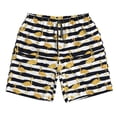 thumbnail image 5 of Goofa Gold Flamingo Printed Mens Swim Trunks Summer Quick Dry Short Beach Swimwear Bathing Suits-Small, 5 of 9