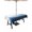 Blue, variant on Outdoor Tablecloth with Umbrella Hole, Blue Ombre Spillproof Waterproof Outdoor Table Cover, Summer Minimalist Ocean Waves Patio Tablecloths for Party Picnic Camping, Rectangle 52"x70"