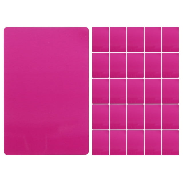 100pcs Engraved Business Cards Metal Name Cards Blank Metal Cards Sublimation Metal Business Cards
