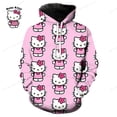thumbnail image 1 of Sudadera con capucha de Hello Kitty con estampado 3D para hombre y mujer, sudaderas de moda, ropa de calle, 1 of 1