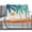 White, variant on Flannel Throw Blanket for Couch Sofa Bed,Summer Boho Coconut Trees Sunset Soft Cozy Warm Fuzzy Blanket 50x60in