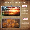 thumbnail image 5 of Cross and American Flag Front License Plate, Metal License Plate, Funny Standard Plates Personalized Novelty Decorative For Men/Women/Boys/Girls Car 6×12 Inch, 5 of 7