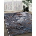 thumbnail image 3 of Ahgly Company Machine Washable Indoor Rectangle Industrial Modern Charcoal Blue Area Rugs, 8' x 10', 3 of 7