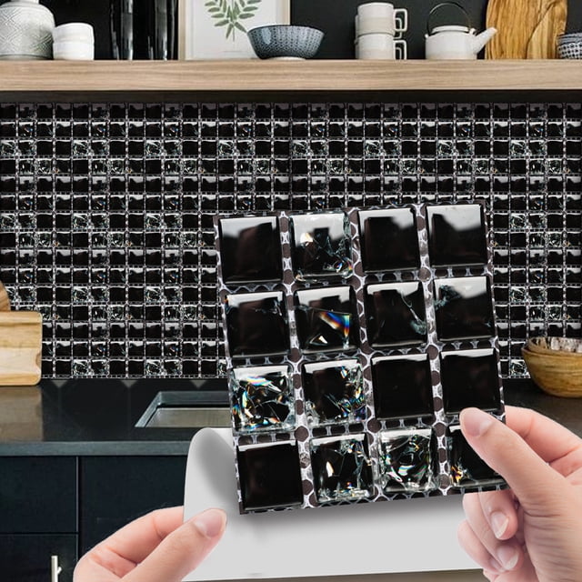 Pegatinas de mosaico estéreo 3D para pared, decorativas, autoadhesivas, para suelo, modernas y prácticas