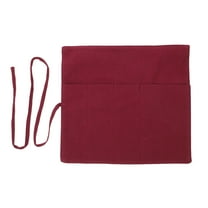 BESTOYARD 1 Pc Zippered Silverware Travel Case Blue Dirtproof Cloth Camping Cutlery Organizer Bag For Adults