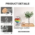 thumbnail image 3 of Raindrops Heart Wishing Bottle with Wooden Lid, Clear Glass 2pcs Set for Home Decor and, 3 of 8