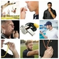 thumbnail image 6 of High Decibel Emergency Whistle Lanyard Silver Stainless Steel Dog Whistle for Rugby Referee Gifts for Running Outdoor Sport, 6 of 6
