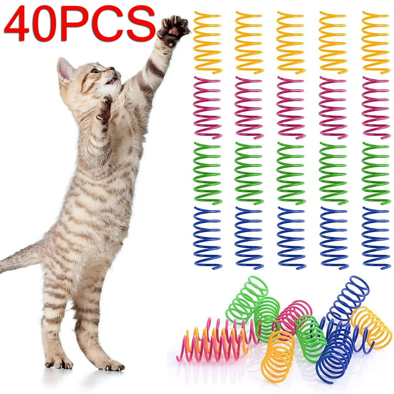 Cat toy plastic clearance spring