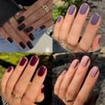 thumbnail image 2 of (Buy 2 Get 1 Free)24 PCS Press On Nails Medium Square, Solid Lavender Purple Fake Nails, Glossy Full Cover Acrylic Nail Tips, Reusable False Nails with Glue for Women Daily Wear, Party, 2 of 13