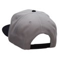 thumbnail image 3 of Black Spades Patched Wool Blend Pro Style 2 Tone Snapback - Black Grey OSFM, 3 of 5