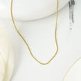 thumbnail image 2 of JeenMata 18 Inch Minimalist Adjustable Chain Necklace in Yellow Gold Plating, 2 of 6